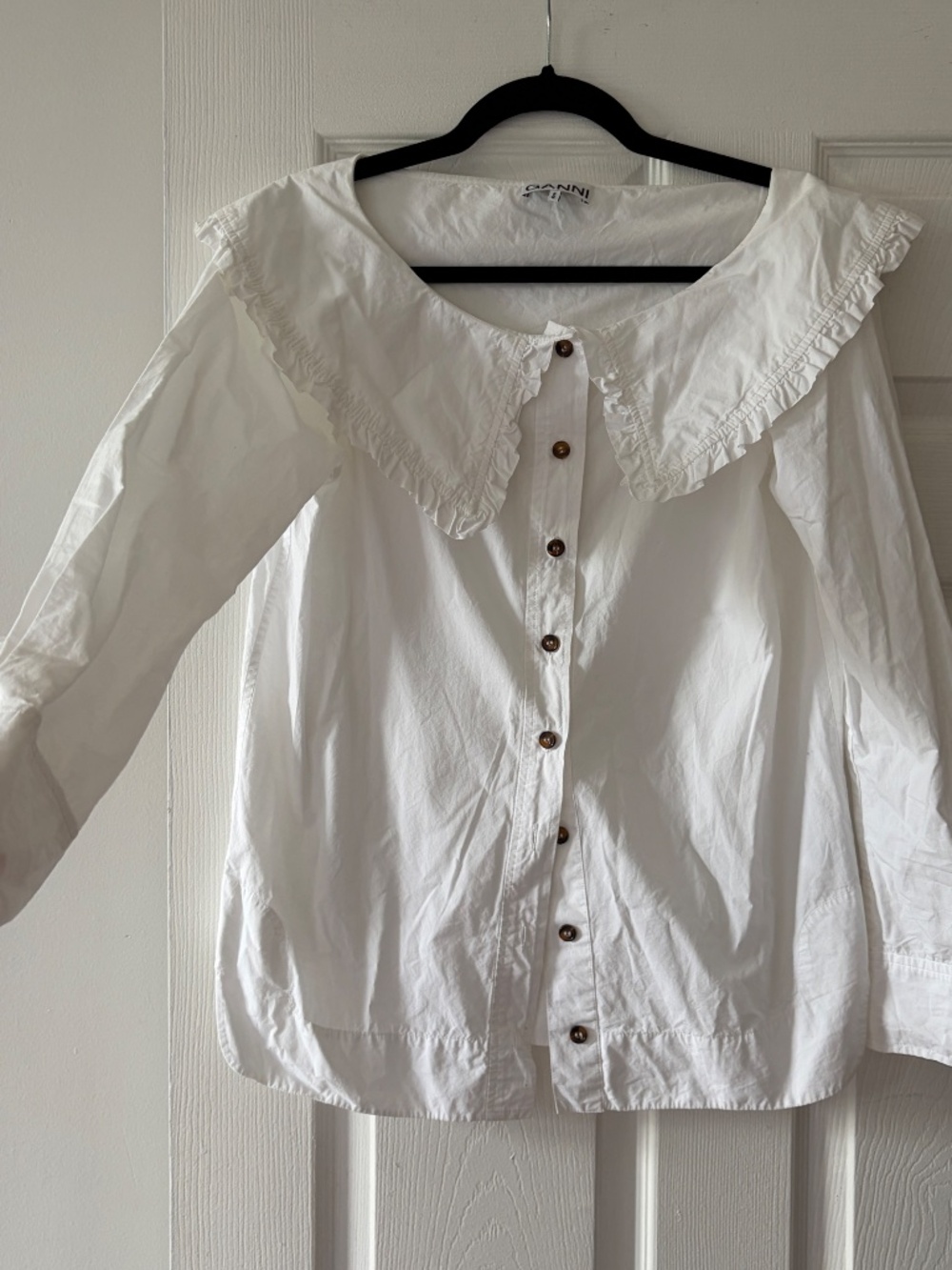 Ganni Shirt Size 34 xs/s - Picture 2 of 4